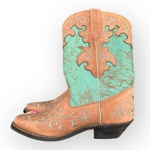 R51 Rockin Country Turquoise‎ Boots